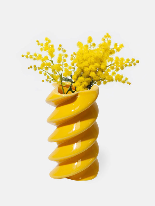 Fusilli-Shaped Vase — Pasta Party Centerpiece