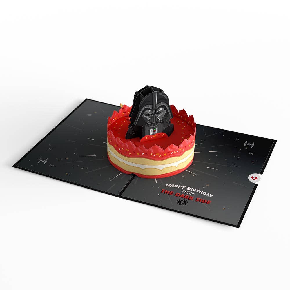 Lovepop Cards - Star Wars™ Darth Vader™ Birthday Cake Pop-Up Card 5x7"