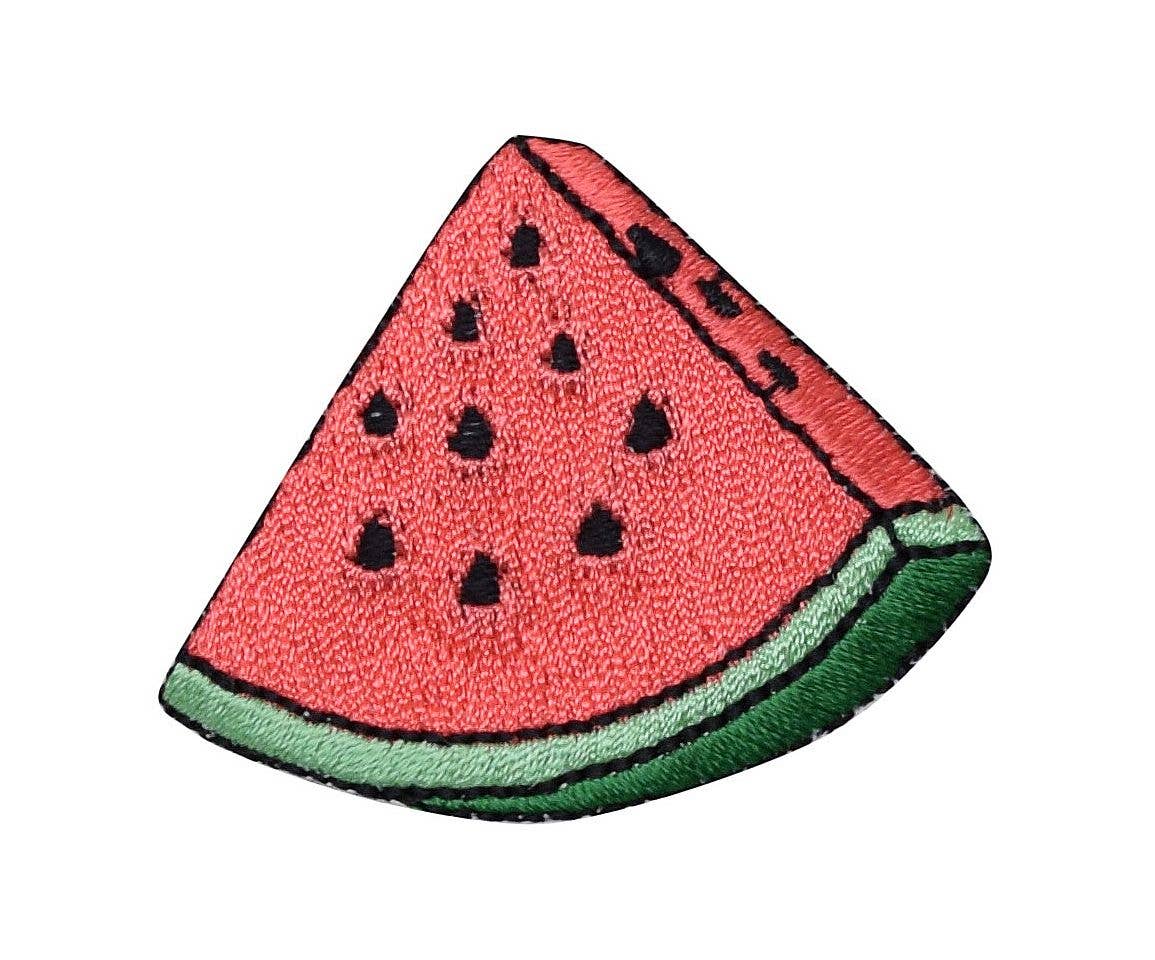 Watermelon Slice - Pink - Fruit - Iron on Patch