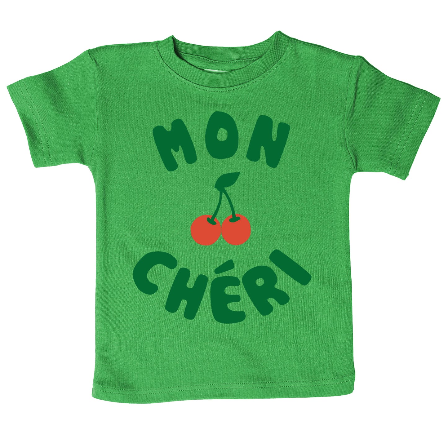 Mon Cheri French Cherry Baby Toddler Organic Graphic T-Shirt