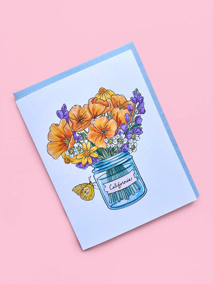 California Native Wildflowers Greeting Card