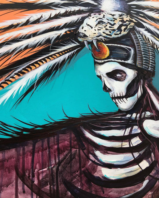 "Aztec Dancer" Print by Chris Granillo