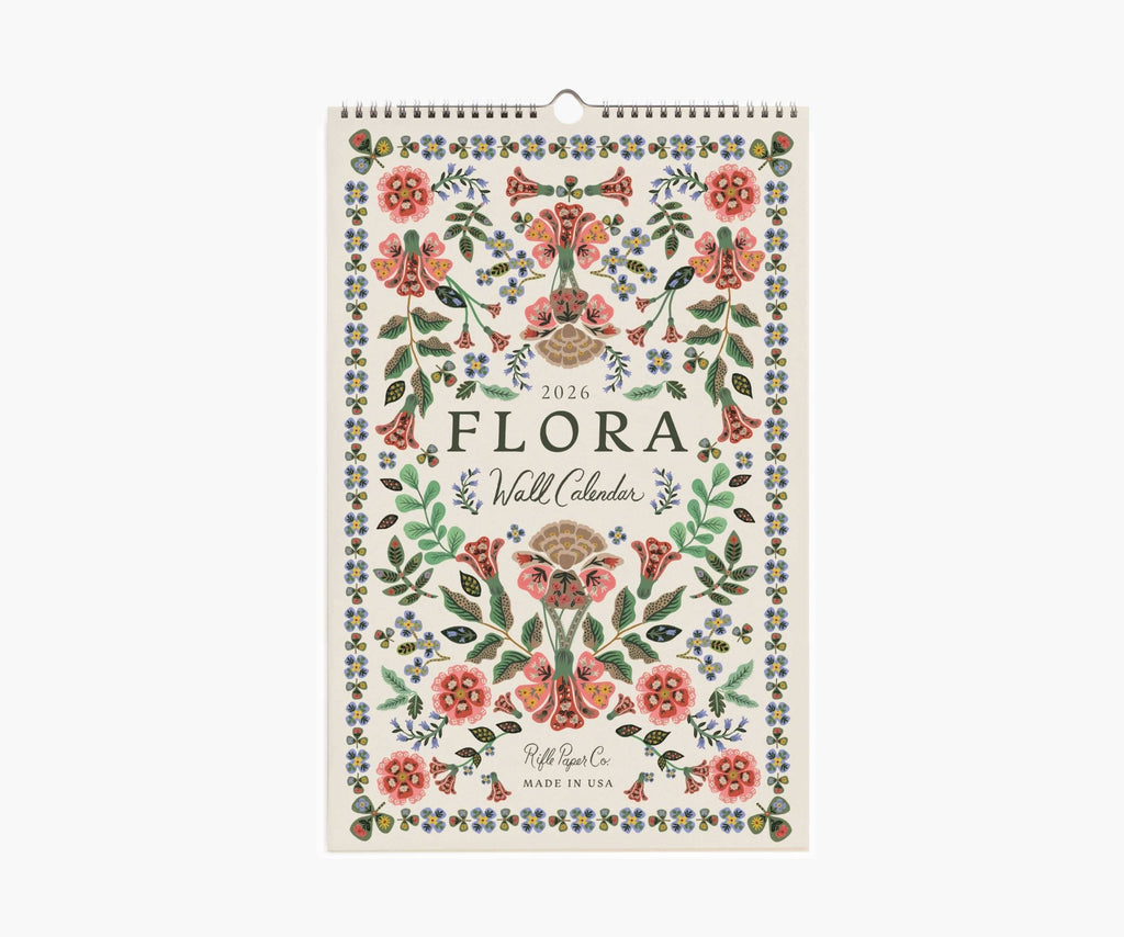 2026 Flora Wall Calendar - Dear John