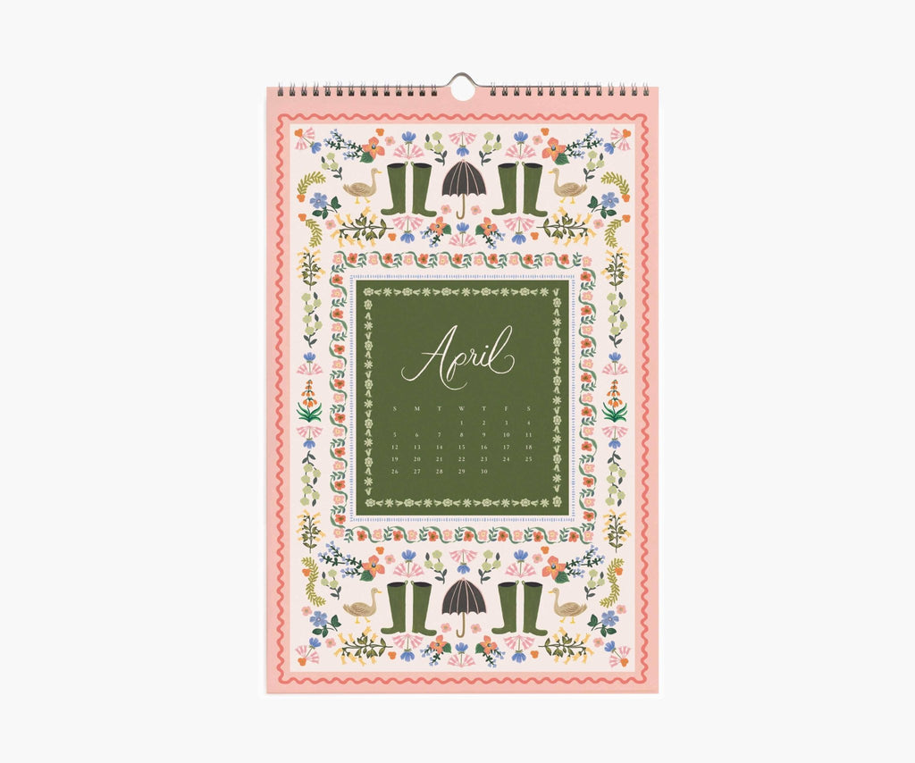 2026 Flora Wall Calendar - Dear John