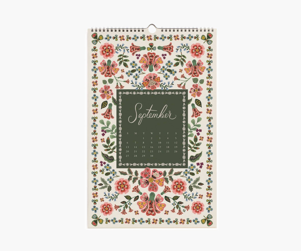 2026 Flora Wall Calendar - Dear John