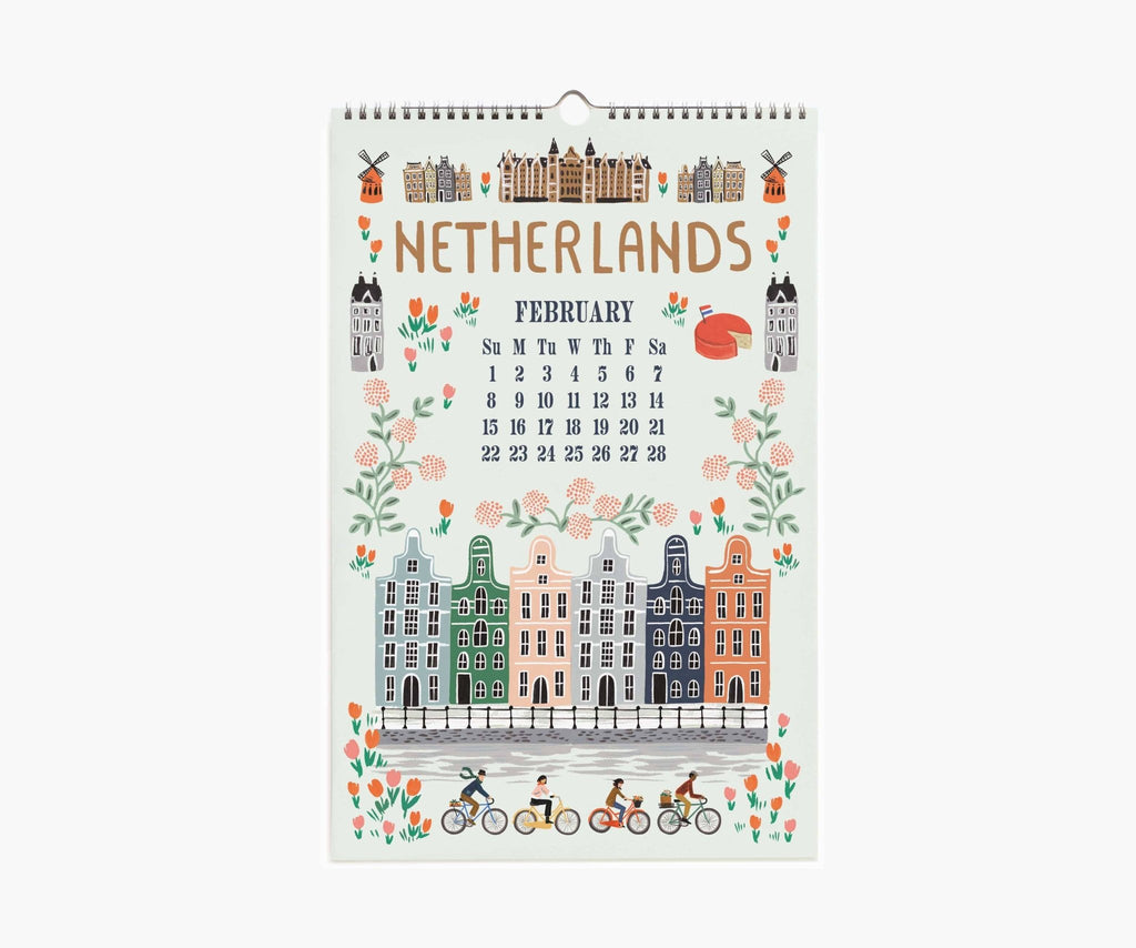 2026 World Travel Wall Calendar - Dear John