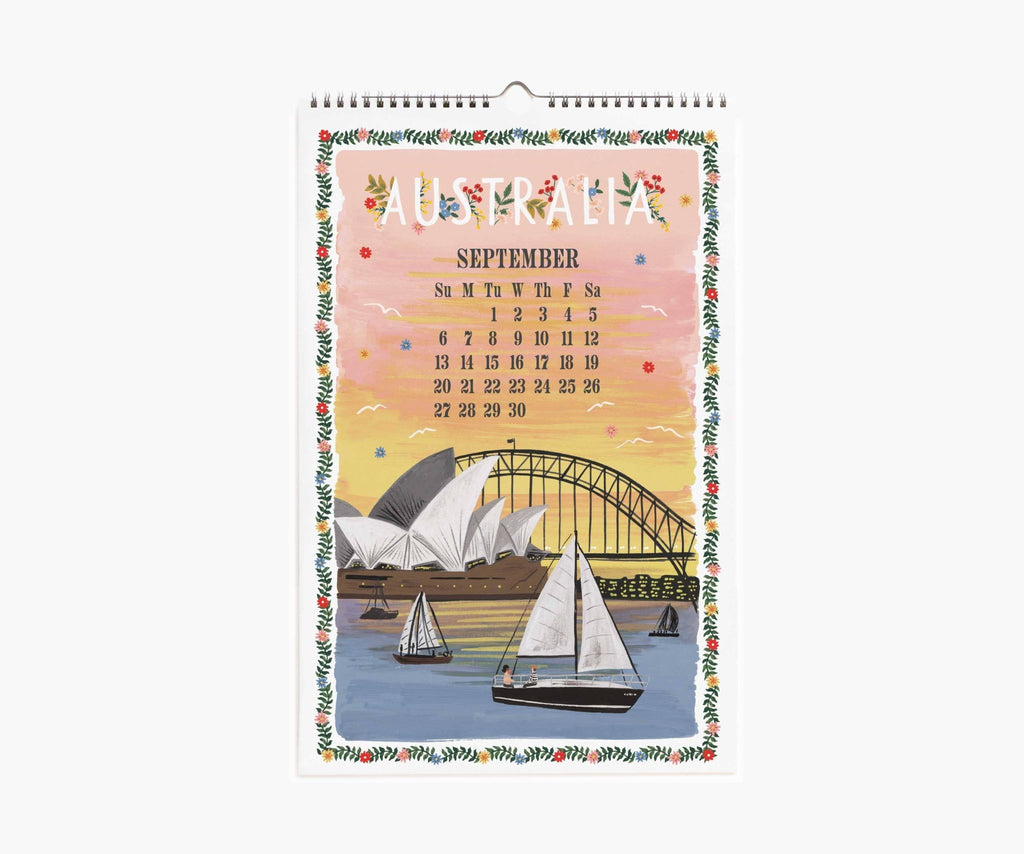 2026 World Travel Wall Calendar - Dear John