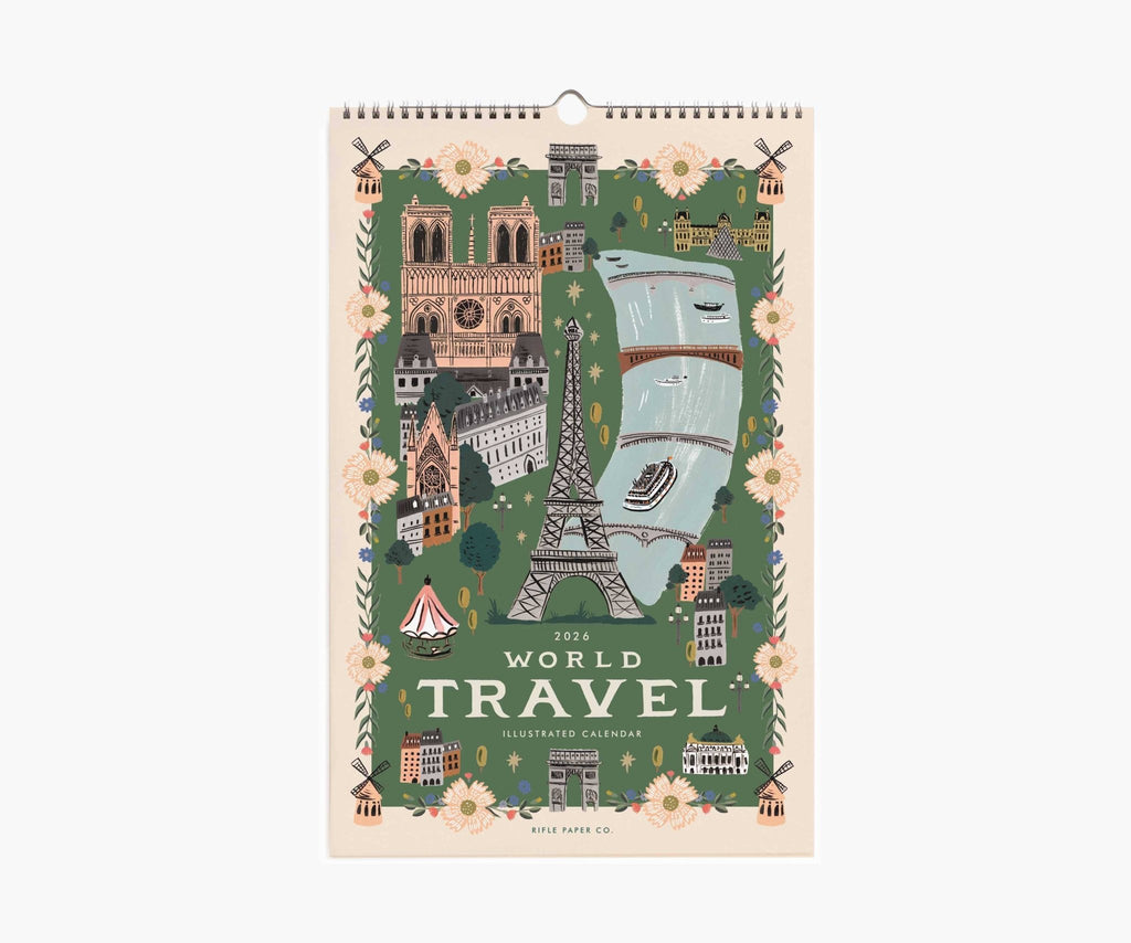 2026 World Travel Wall Calendar - Dear John