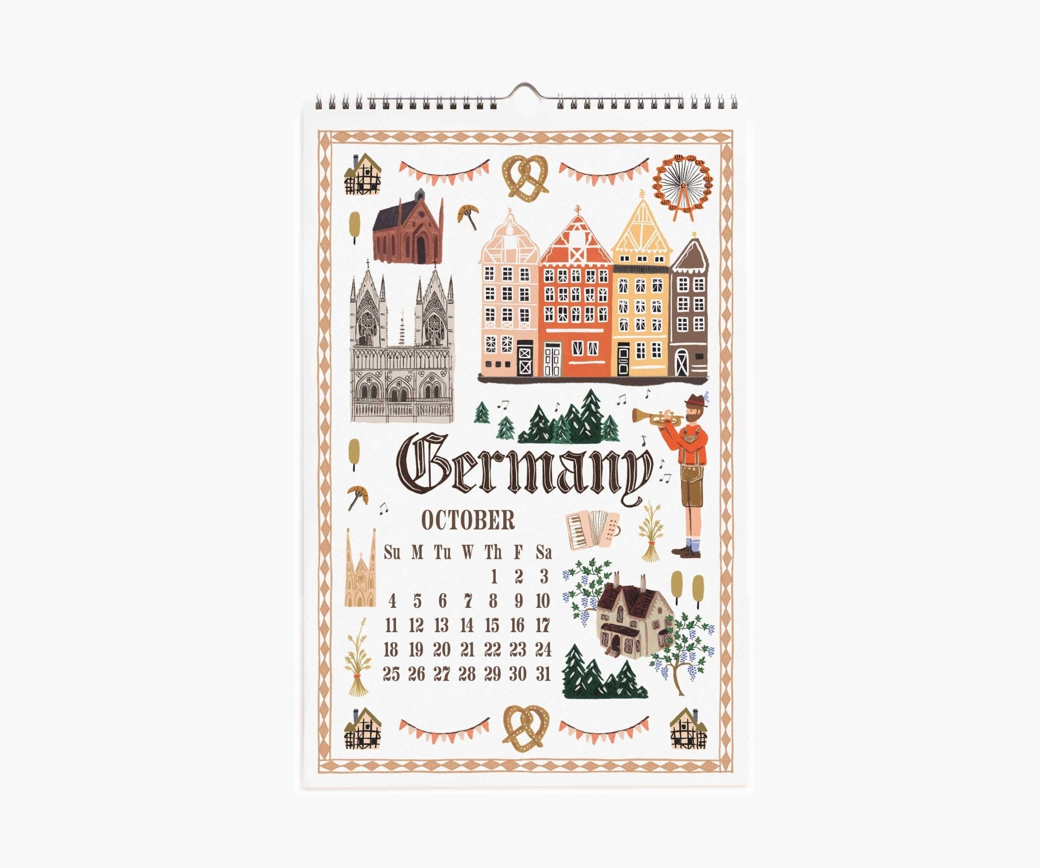 2026 World Travel Wall Calendar - Dear John