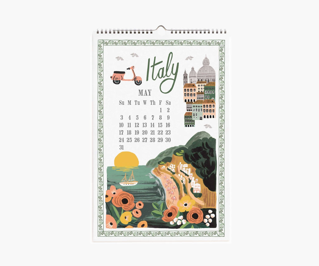 2026 World Travel Wall Calendar - Dear John