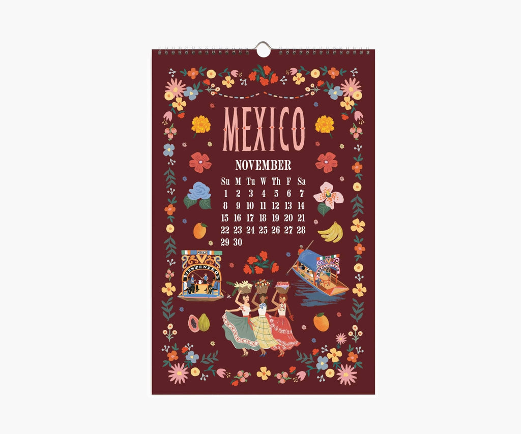 2026 World Travel Wall Calendar - Dear John