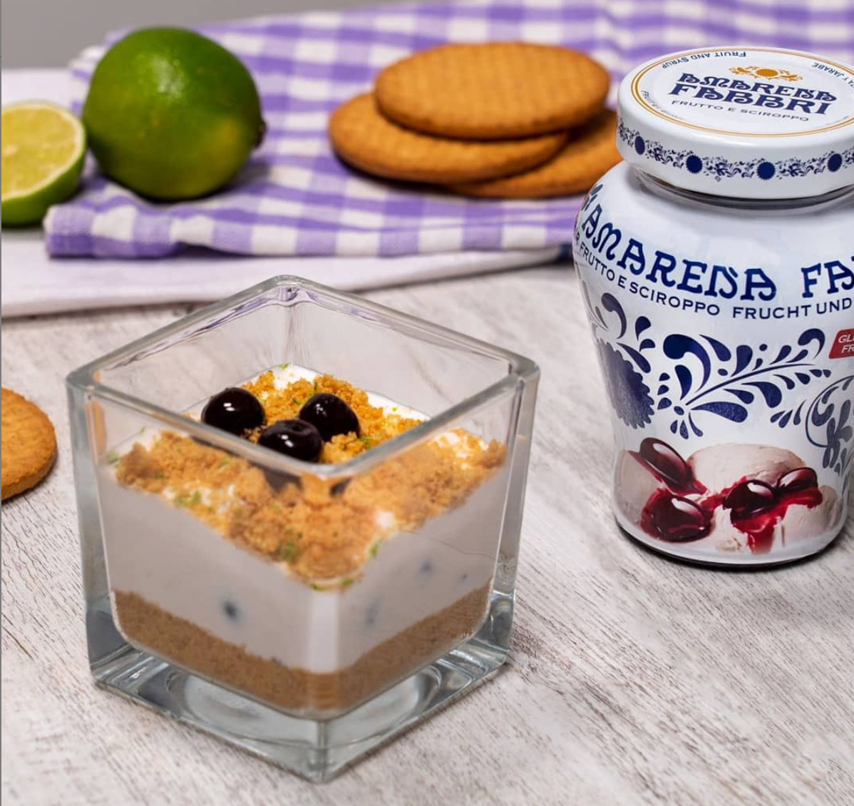 Fabbri Amarena Italian Tart Cherries — 230 g Glass Jar