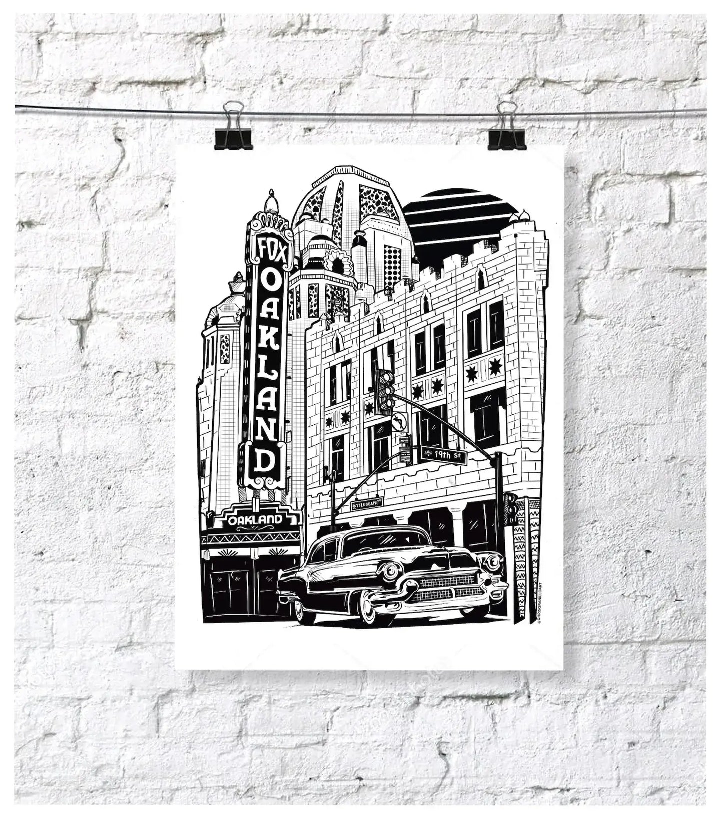 The Fox Theater Oakland - 5"x7" Greeting Card