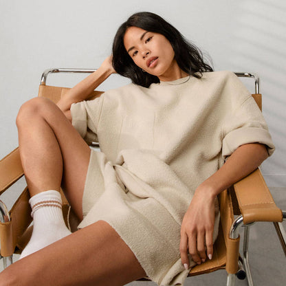 Silksweats™ Midweight Reversible Cropped Sleeve Sweatshirt