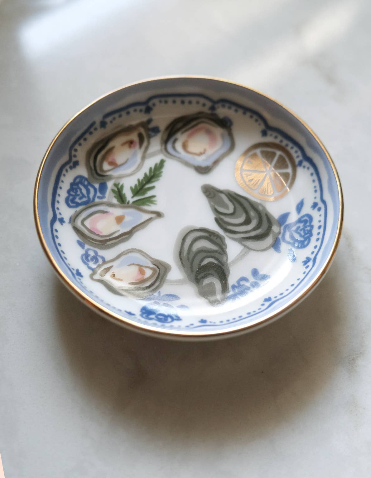 Oysters Porcelain Trinket Dish — Idlewild Co.
