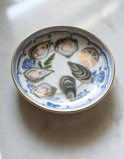 Oysters Porcelain Trinket Dish — Idlewild Co.