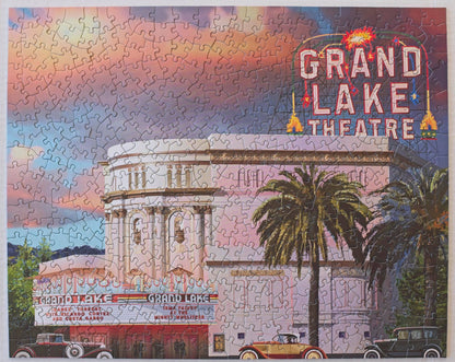 Grand Lake Theatre 500-piece Puzzle art by Larry Hausen