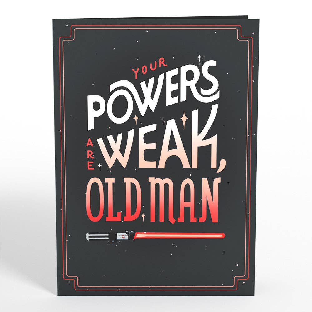 Lovepop Cards - Star Wars™ Darth Vader™ Your Powers Are Weak Pop-Up Card