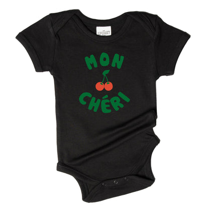 Mon Cheri French Cherry Baby Toddler Organic Graphic T-Shirt