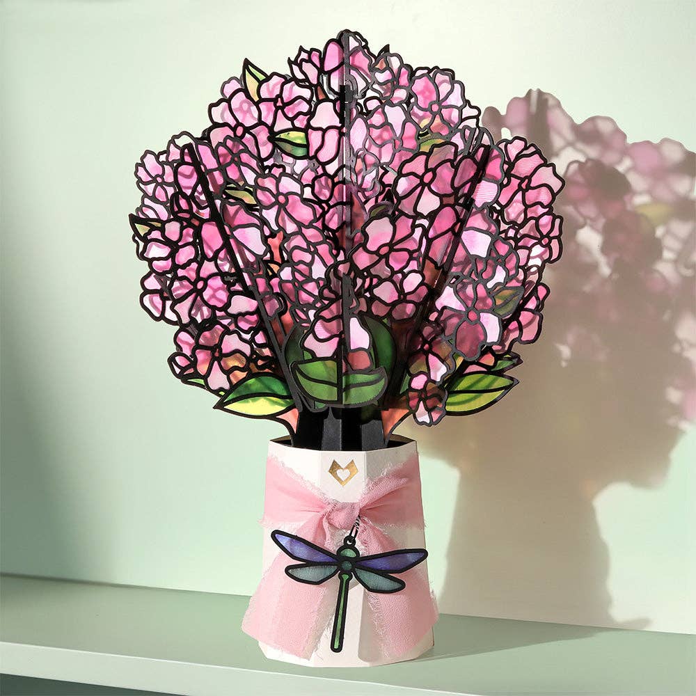Lovepop Cards - Sun-dappled Cherry Blossom Suncatcher Bouquet 12x8.5"