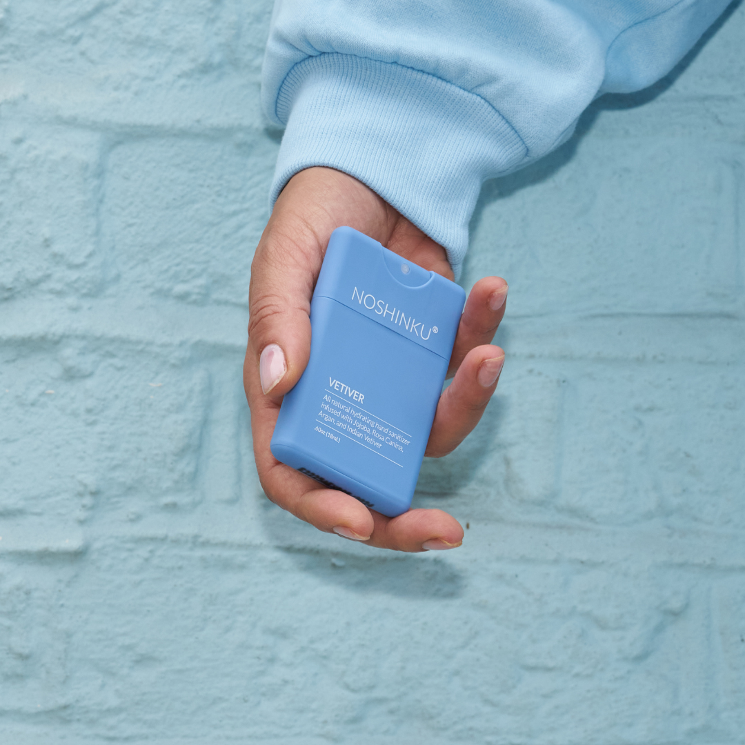 Refillable Vetiver Patchouli Hydrating Pocket Hand Sanitizer