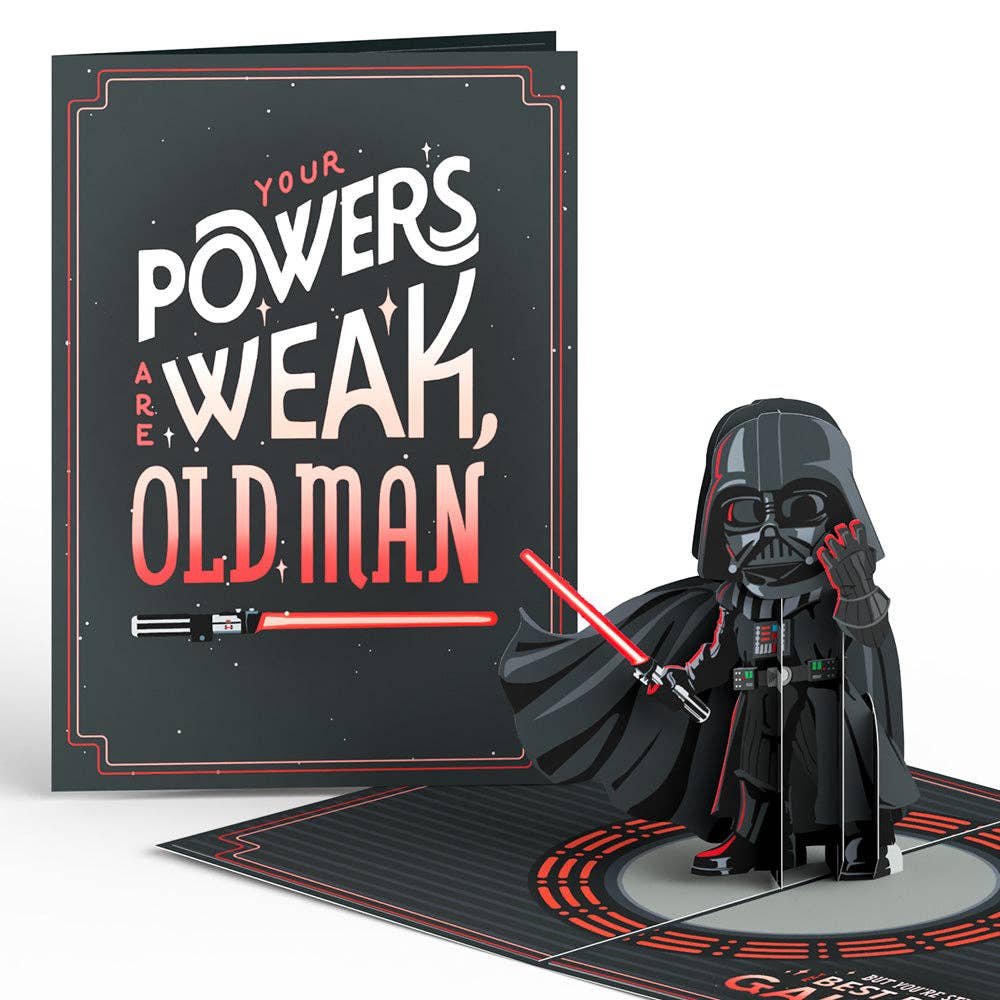 Lovepop Cards - Star Wars™ Darth Vader™ Your Powers Are Weak Pop-Up Card