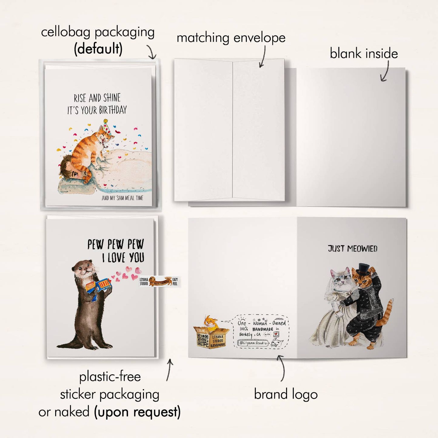 Liyana Studio - Dog Walk Sunset - Sympathy Card
