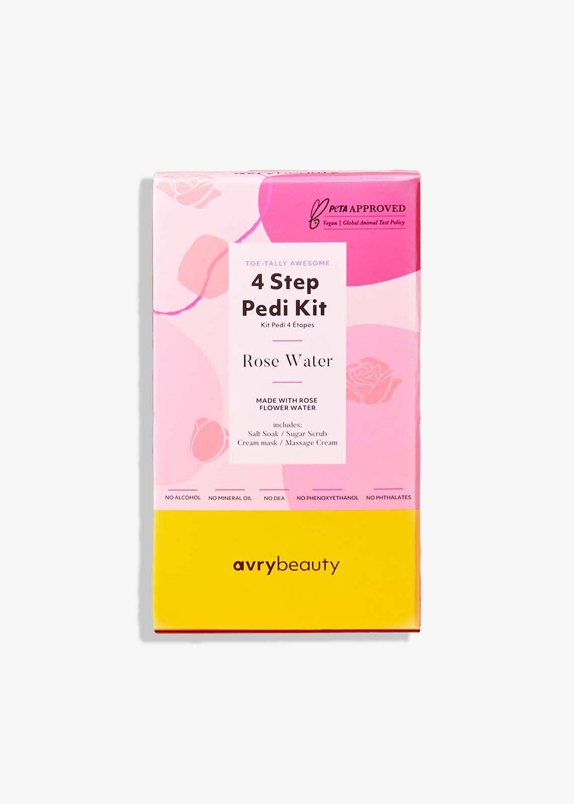 4 Step Pedi Kit - Rose Water - Dear John