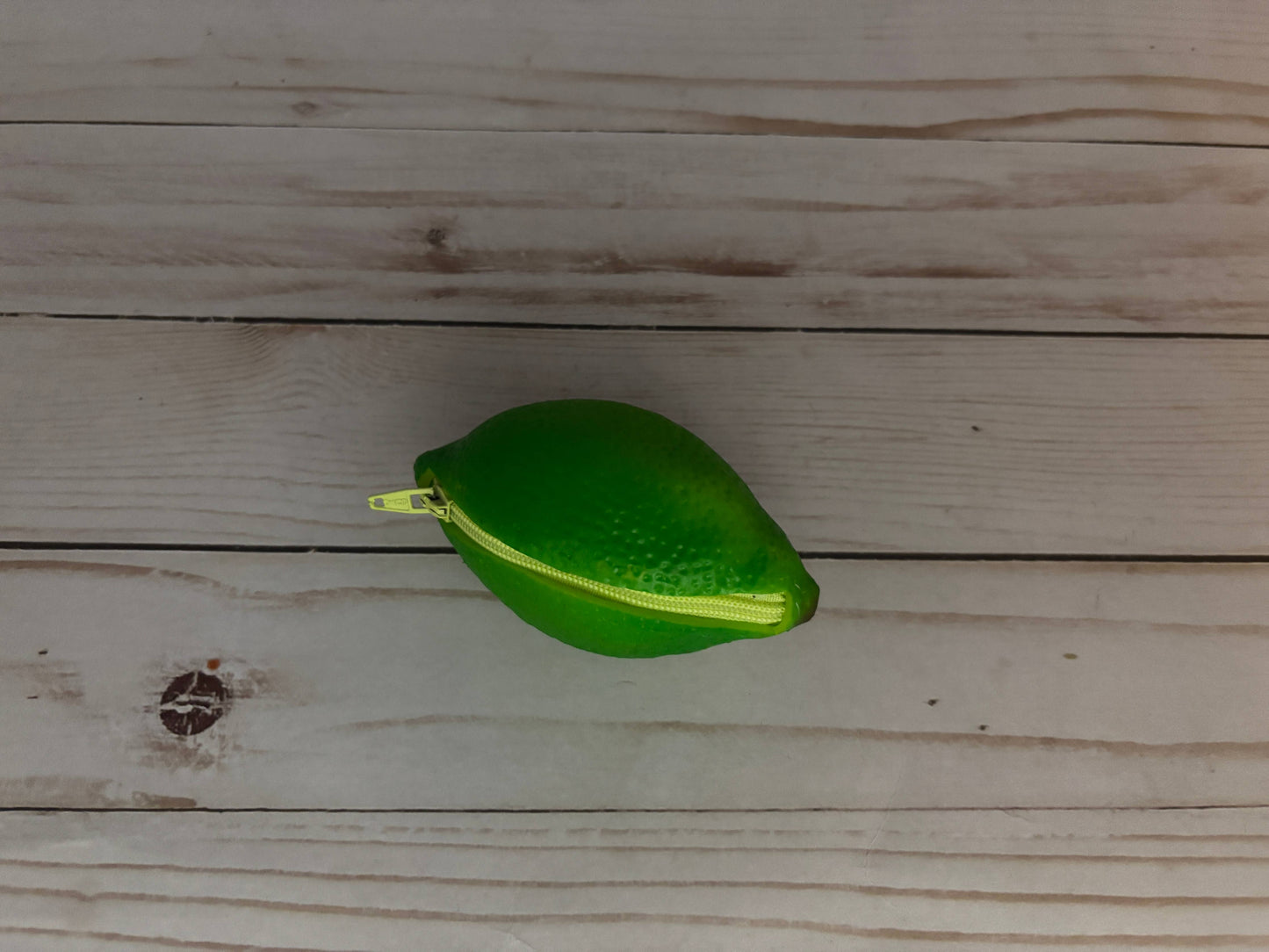 Plastic Coin Purse — Lemon/Lime