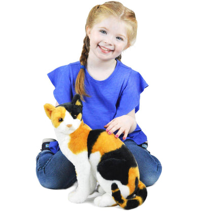 Catalina the Calico Cat — 14" Stuffed Animal Plush