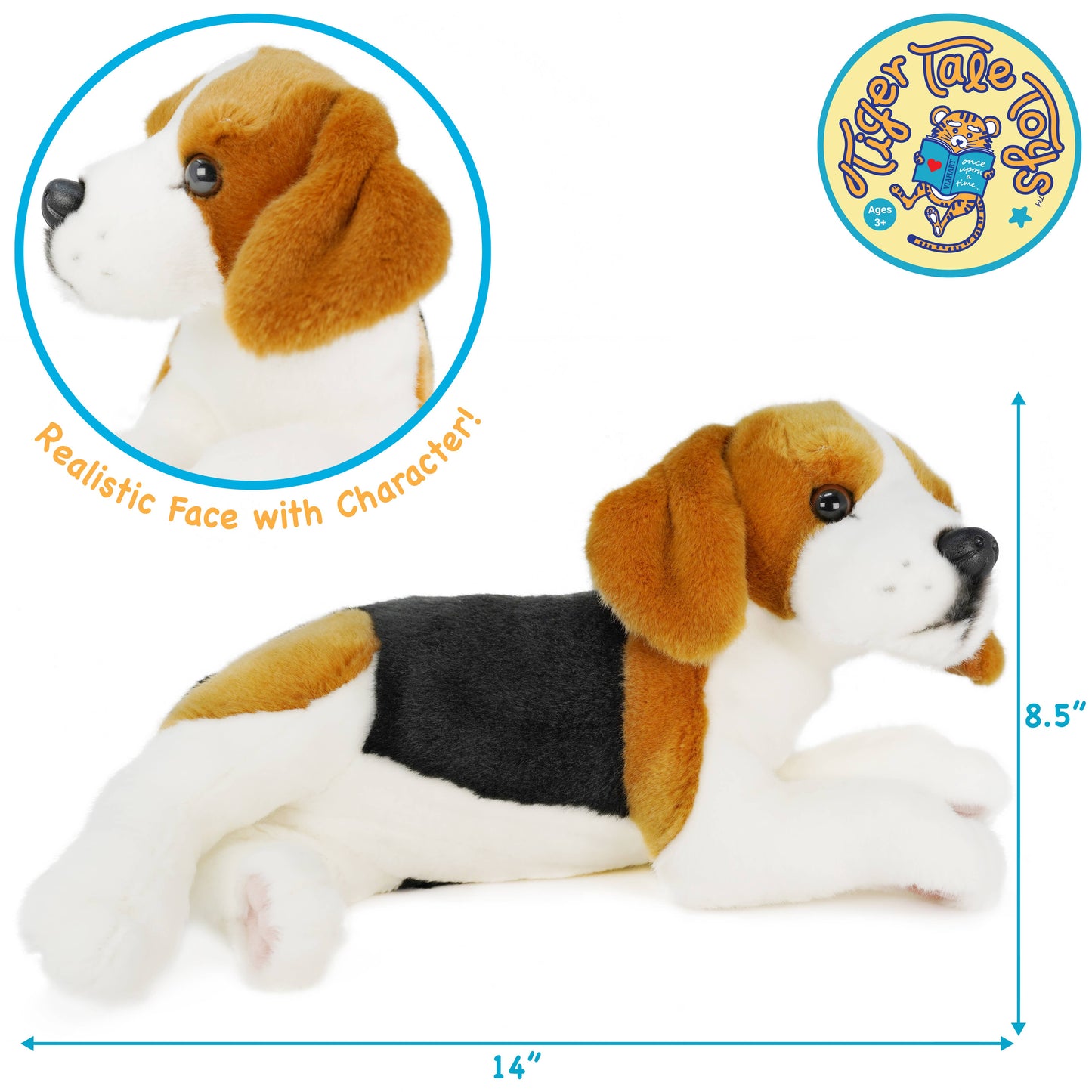Burkham the Beagle — 14" Stuffed Animal Plush