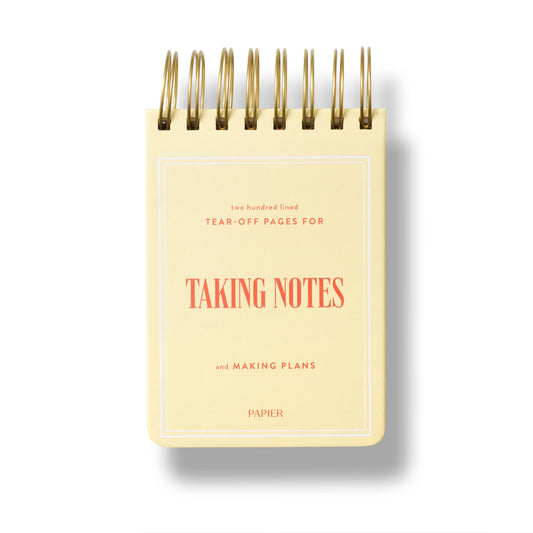 Chunky Spiral Notepad — Taking Notes