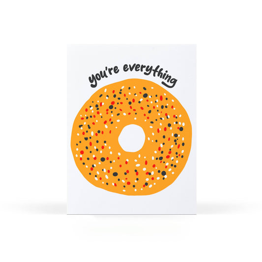 Everything Bagel Greeting Card