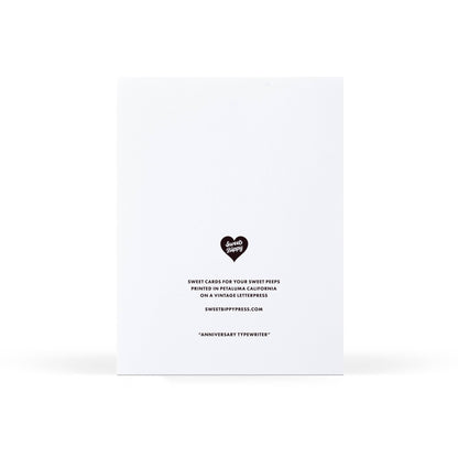 Anniversary Typewriter Greeting Card