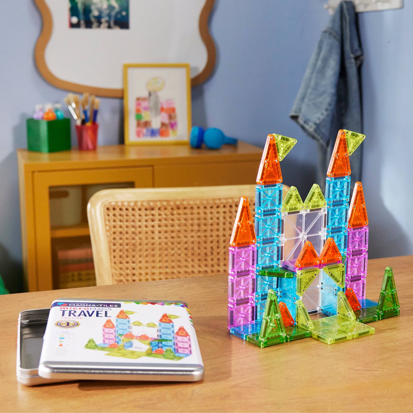 Magna-Tiles - Magna-Tiles Travel Set Deluxe 55-Piece Set