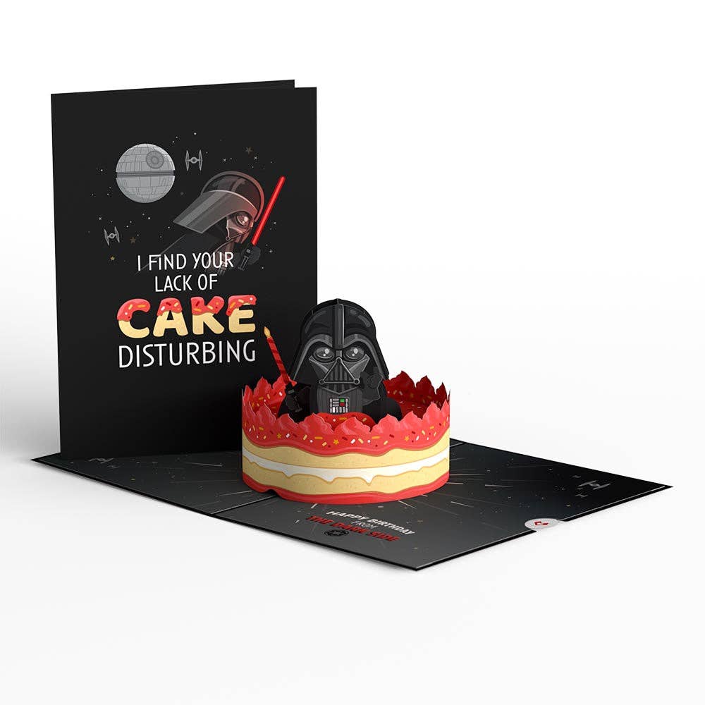 Lovepop Cards - Star Wars™ Darth Vader™ Birthday Cake Pop-Up Card 5x7"