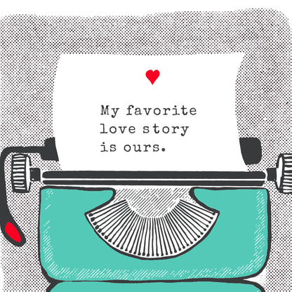 Anniversary Typewriter Greeting Card
