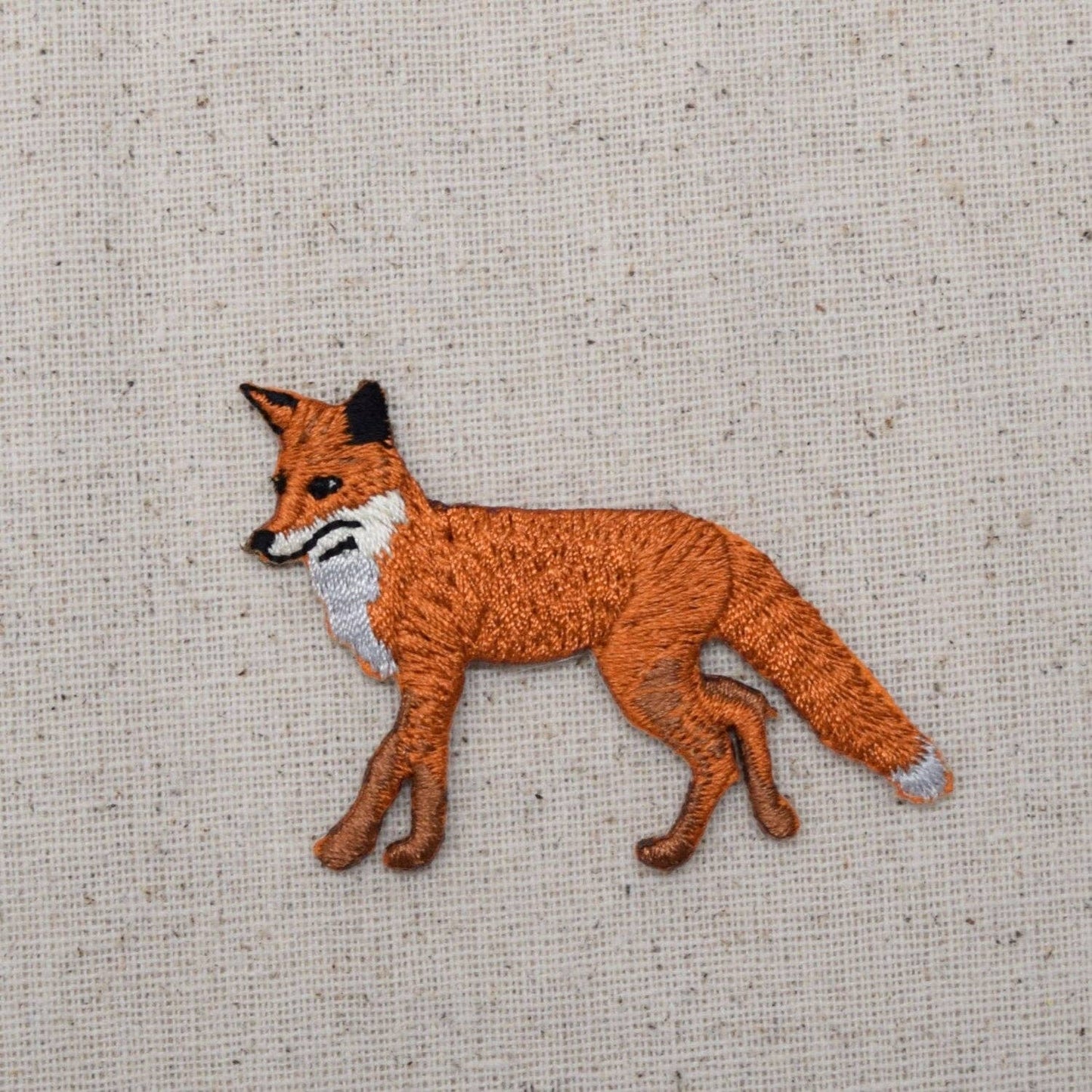 Natural Red Fox - Walking Left - Full Body, Iron on Patch
