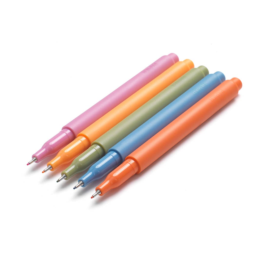 Fineliners Set of 5 — High Energy Colors