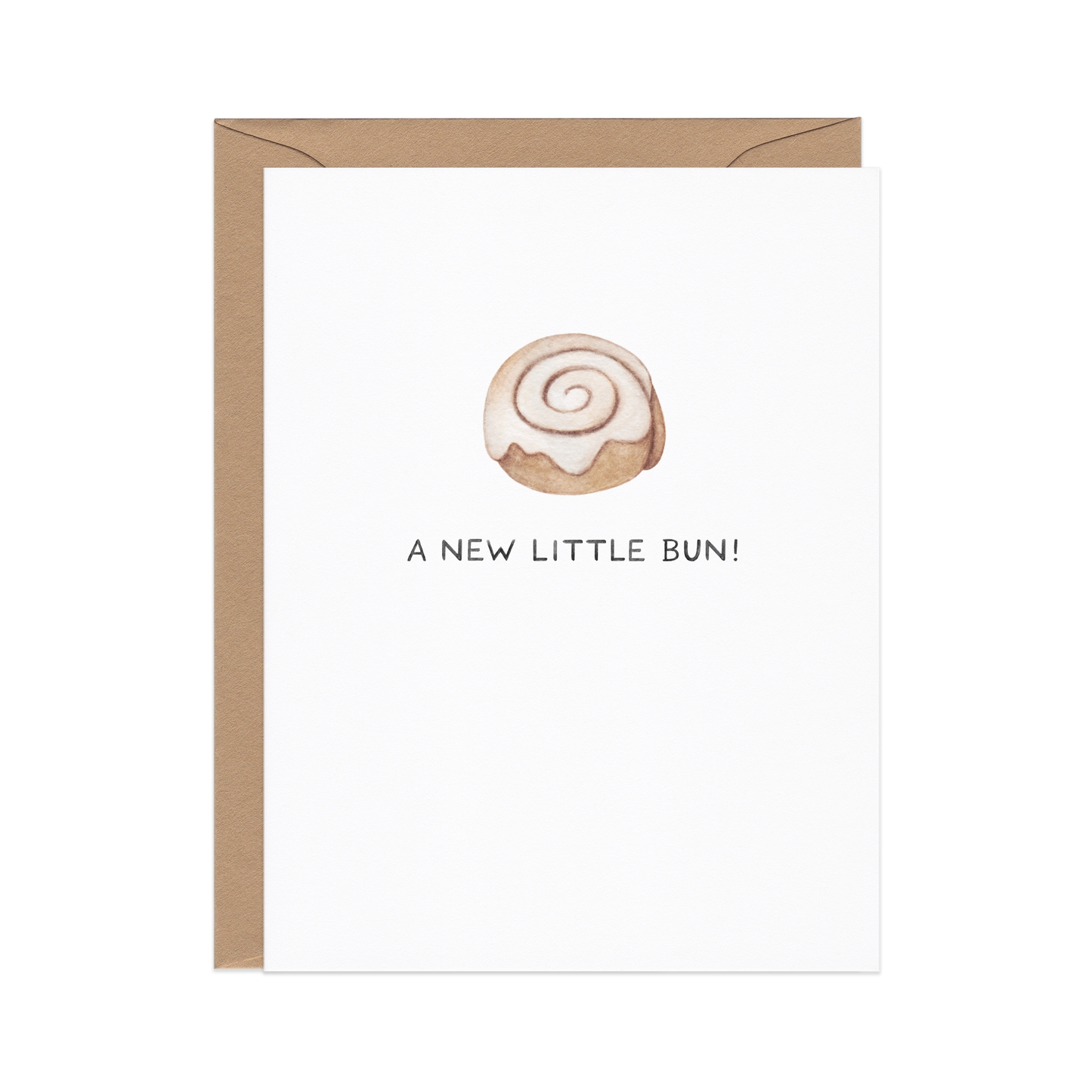 A New Little Bun — Cinnamon Roll New Parents / New Baby Card