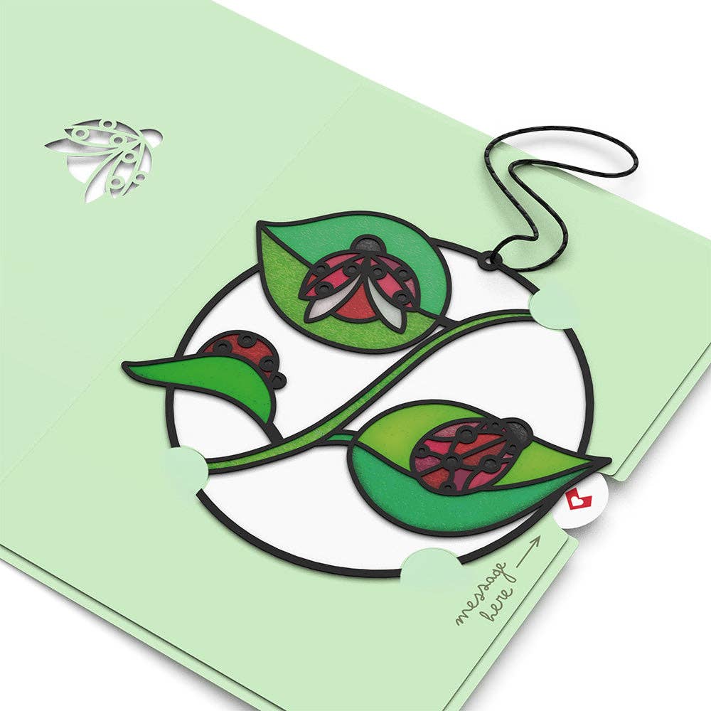 Lovepop Cards - Small Things with Big Meaning Ladybug Suncatcher Card 5x7"