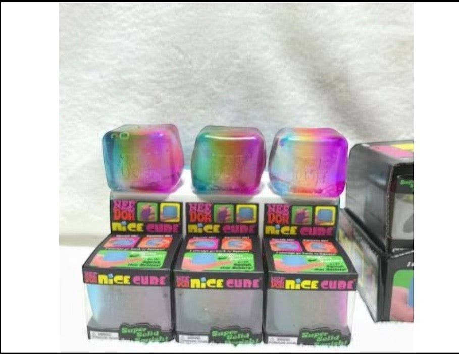 Nee Doh Nice Cube Sensory Stress Relief Toy RAINBOW