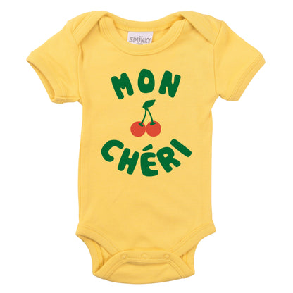 Mon Cheri French Cherry Baby Toddler Organic Graphic T-Shirt