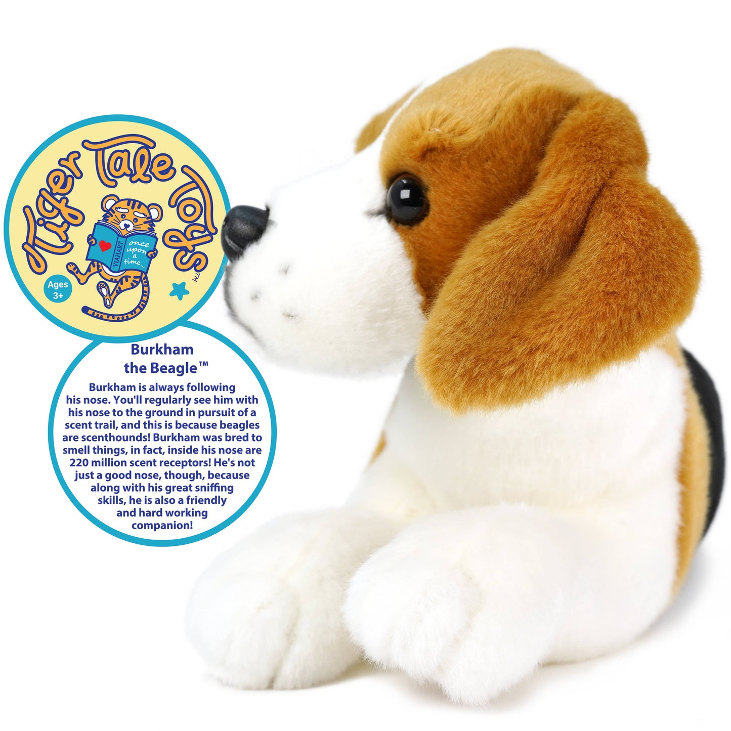 Burkham the Beagle — 14" Stuffed Animal Plush