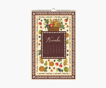 2026 Flora Wall Calendar
