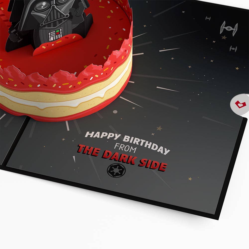 Lovepop Cards - Star Wars™ Darth Vader™ Birthday Cake Pop-Up Card 5x7"