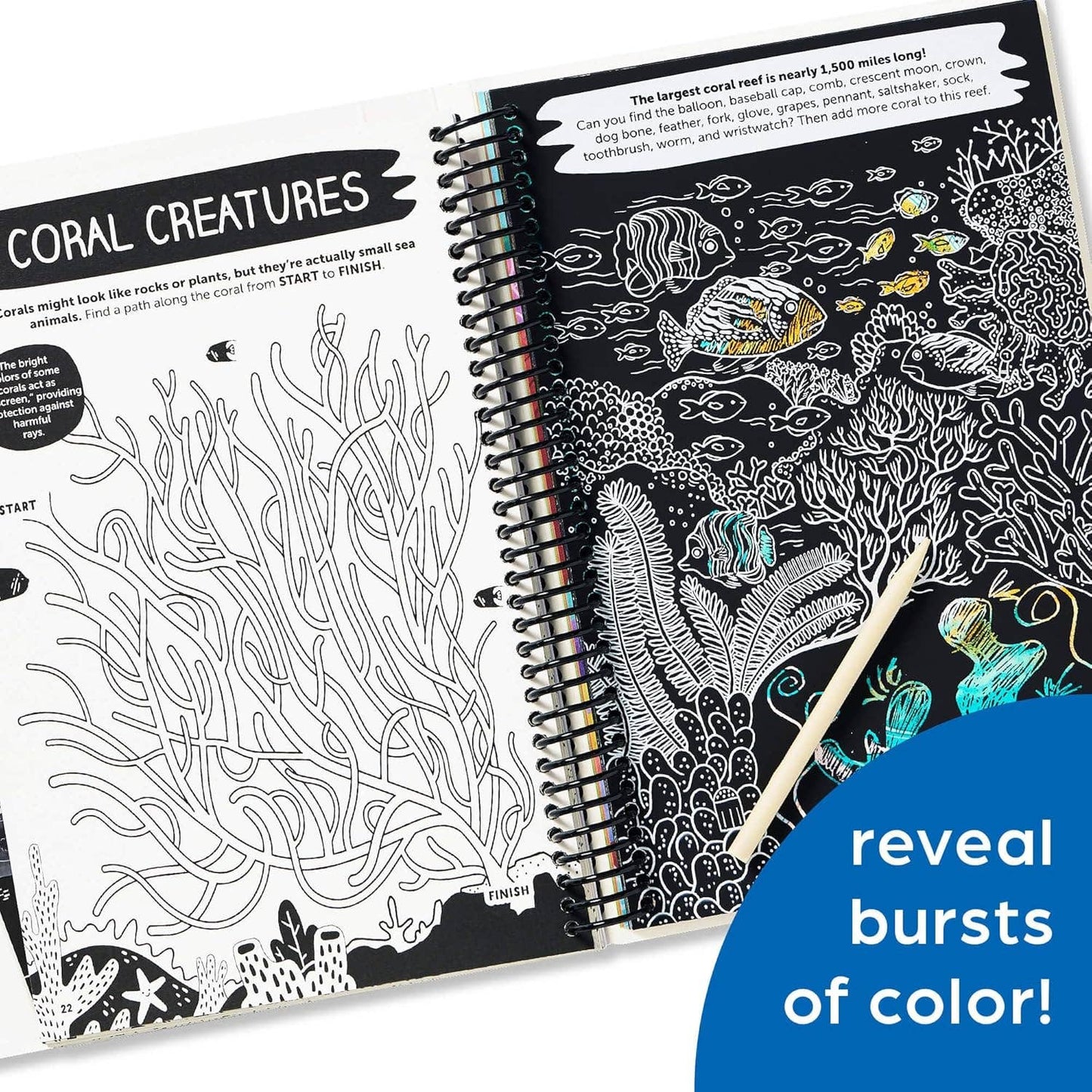 Scratch-Off Hidden Pictures — Mysterious Ocean Puzzles