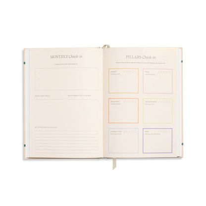 Guided Wellness Journal — A5 Hardcover (Quilted Daydream)