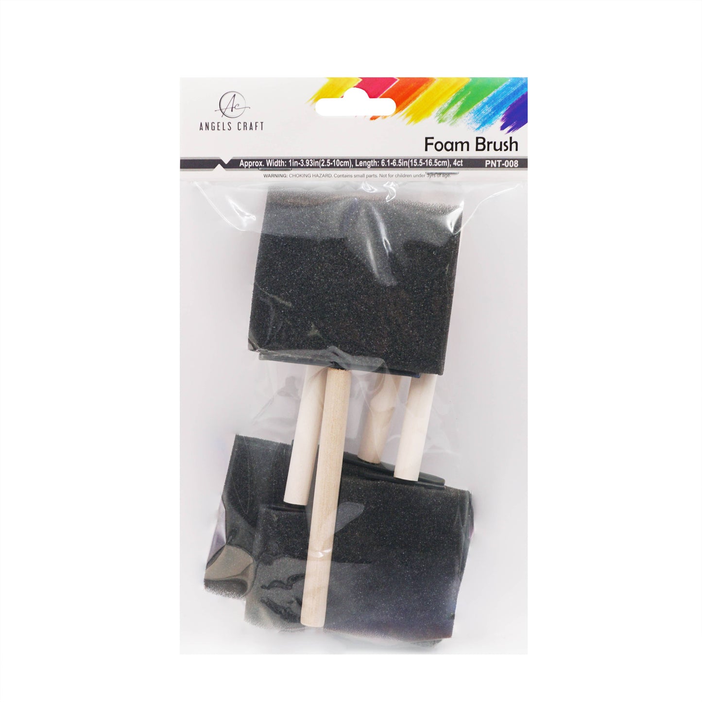 Sponge Brush, Square, 4-ct