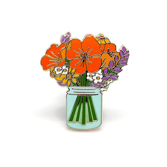 California Wildflower Enamel Pin